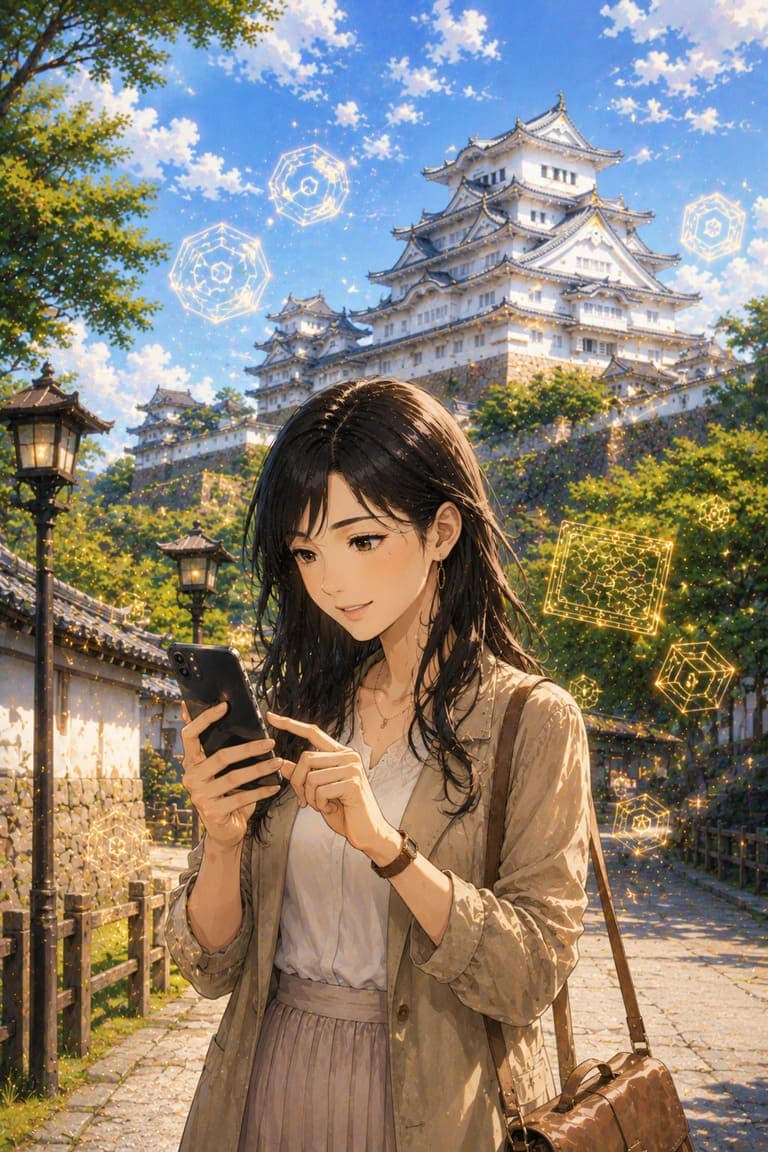 姫路で謎解き街歩き体験談|白鷺城を望む大通りを歩く