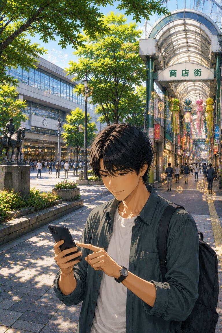 仙台で謎解き街歩き体験談|杜の都のアーケードを歩く