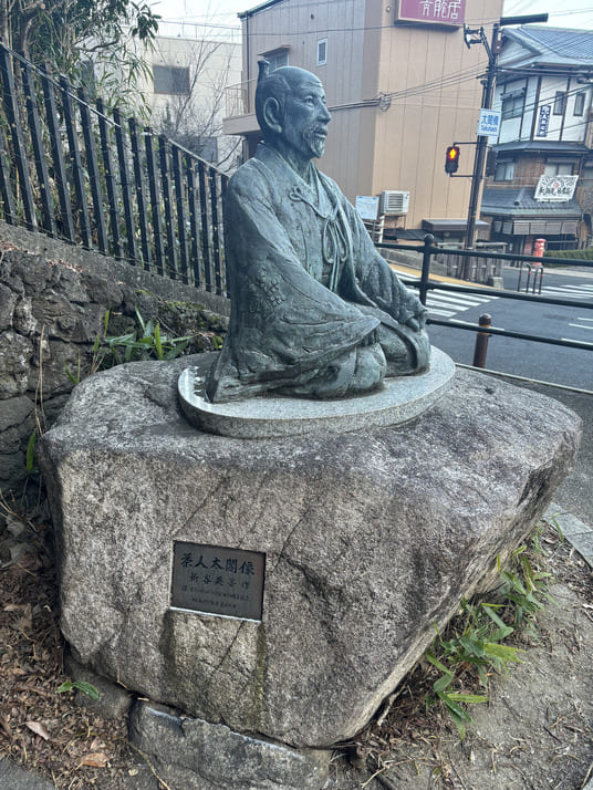 茶人として表された太閤(豊臣秀吉)の像